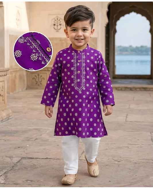 Purple kurta pajama